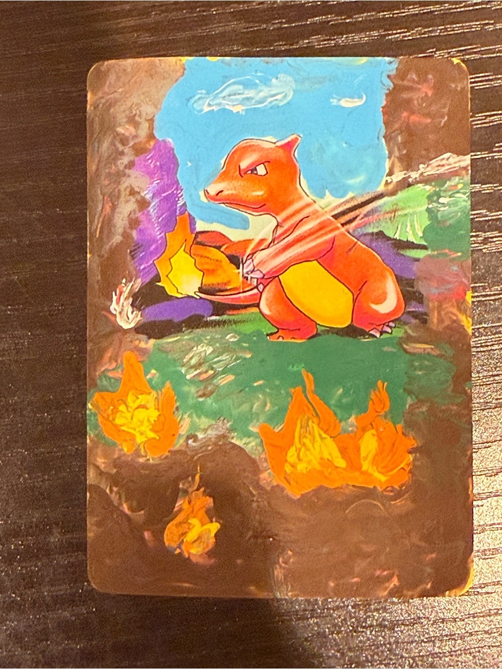 Charmander Art Card hand Painted Pokemon card